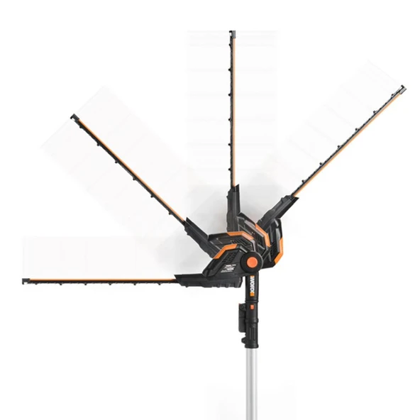 WORX WA0308 WG349E ile Uyumlu 45CM Profesyonel Açı Ayarlı Çit Budama Aparatı, Başlığı - 3