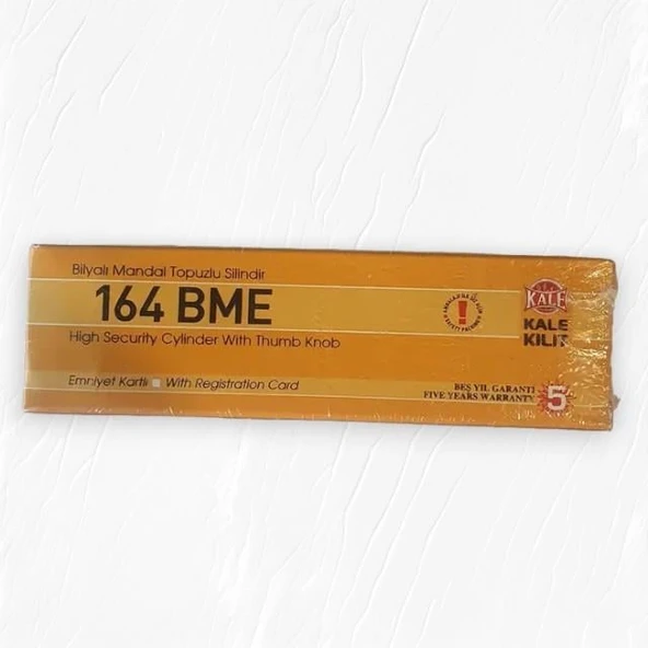 Kale Kilit 164BME Bilyalı Mandallı Barel Nikel 68mm - 3