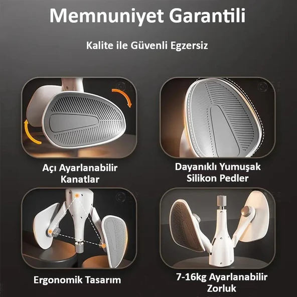 Valkyrie Ayarlanabilir Pelvik Iç Bacak Egzersiz Aleti Kegel Egzersiz Kalça Popo Egzersizi 7-16kg Unisex - 4