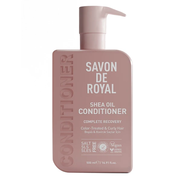 Savon De Royal - Shea Yağı - Boyalı ve Kıvırcık Saçlar İçin İyileşme Etkili Saç Kremi 500 ml