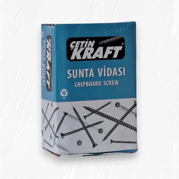 Çetin Kraft YHB Sunta Sivri Uçlu Tam Diş 3,5x18 mm 1000 li