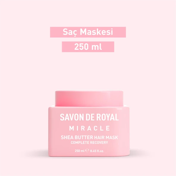 Savon De Royal - Shea Yağı - Boyalı ve Kıvırcık Saçlar İçin İyileşme Etkili Saç Maskesi 250 ml - Resim 2