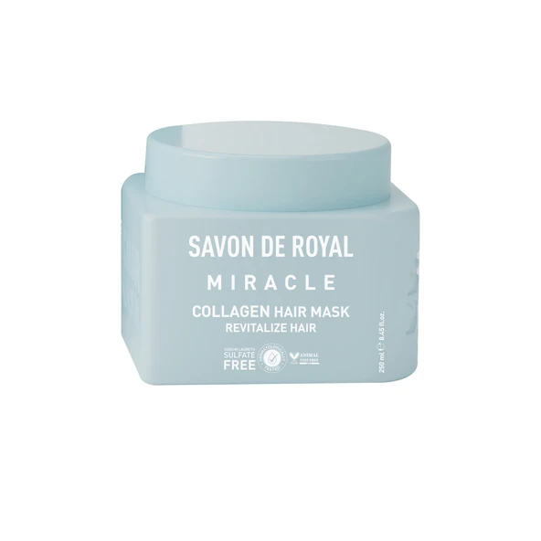 Savon De Royal - Kolajen İçeren - İnce Telli Saçlar İçin Canlandırıcı Etkili Saç Maskesi 250 ml