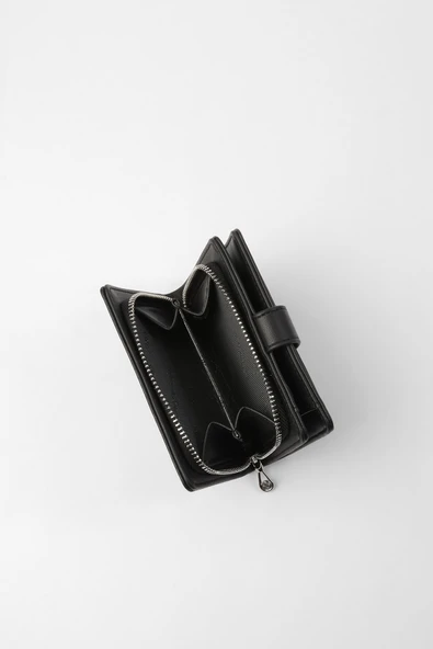 CENGİZ PAKEL Cengiz Pakel Kadın Mini Boy Çıt Çıt Detaylı Cüzdan – 65315M - Siyah - 4