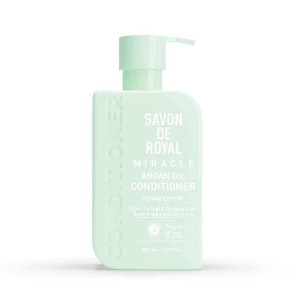 Savon De Royal - Argan Yağı İçeren - Boyalı & Yıpranmış Saçlar İçin Onarım Uzmanı Saç Kremi 500 ml - Resim 3