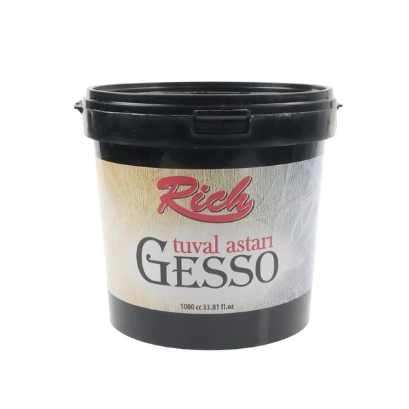Rich Gesso 1000 Ml Tuval Astarı Beyaz Gss-1000 - 1