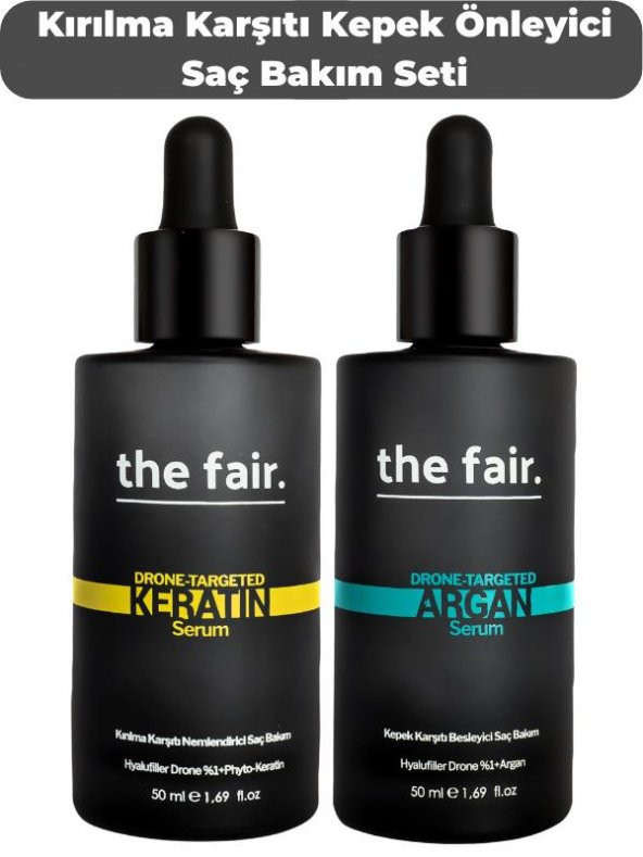 the fair. Kırılma Karşıtı Kepek Önleyici Vegan Saç Bakım Seti