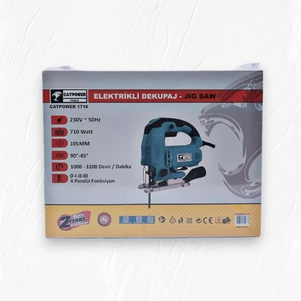 Catpower 1716 Dekupaj Testeresi 710W - 2