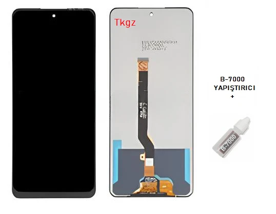 Tkgz - Tecno Camon 19 NEO Uyumlu Lcd Ekran Dokunmatik Orijinal + B-7000 ürün görseli 1