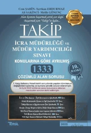 Takip İcra Müdürlüğü ve Müdür Yardımcılığı Sınavı