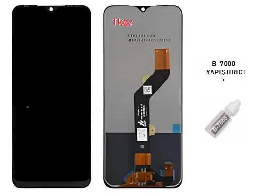 Tkgz - İnfinix HOT 10T Uyumlu Lcd Ekran Dokunmatik Orijinal + B-7000