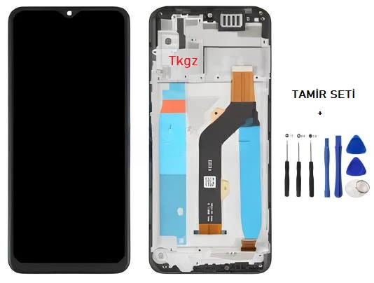 Tkgz - İnfinix HOT 10 PLAY Uyumlu Lcd Ekran Dokunmatik Orijinal ÇITALI + TAMİR SETİ ürün görseli 1