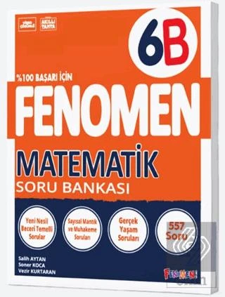 Fenomen 6 Matematik Soru Bankası ürün görseli 1