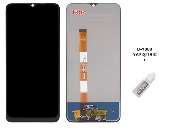Tkgz - Vivo Y16 Uyumlu Lcd Ekran Dokunmatik Orijinal + B-7000 ürün görseli 1
