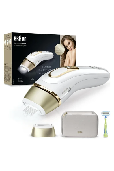 Braun IPL Silk·expert Pro 5, Evde Tüy Alma, Çanta, 1 Başlık ile, PL5052