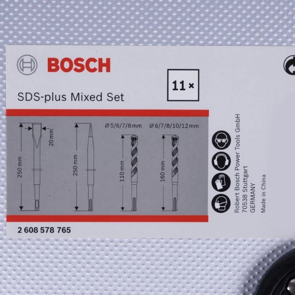 Bosch Sds Plus 11 Parça Matkap Ucu ve Keski Seti - 3