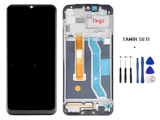Tkgz - Oppo Realme C11 Uyumlu Lcd Ekran Dokunmatik Orijinal ÇITALI + TAMİR SETİ ürün görseli 1