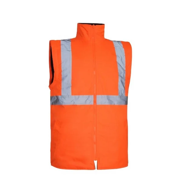 Reflektörlü 5+1 Farklı Kullanımlı Oxford 300D Parka Turuncu - 4