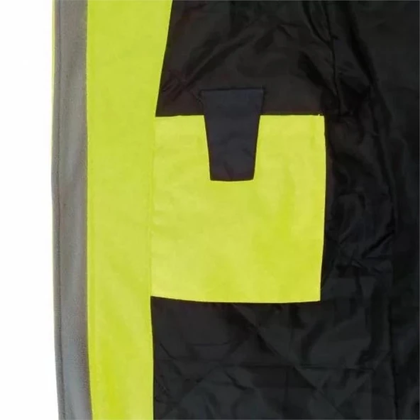 Softshell Reflektörlü İş Montu Su Geçirmez Ceket Sarı - 6