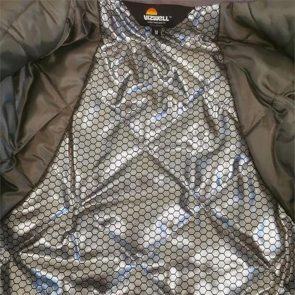 Reflektörlü Su Geçirmez Termal Softshell İş Montu Sarı - 5