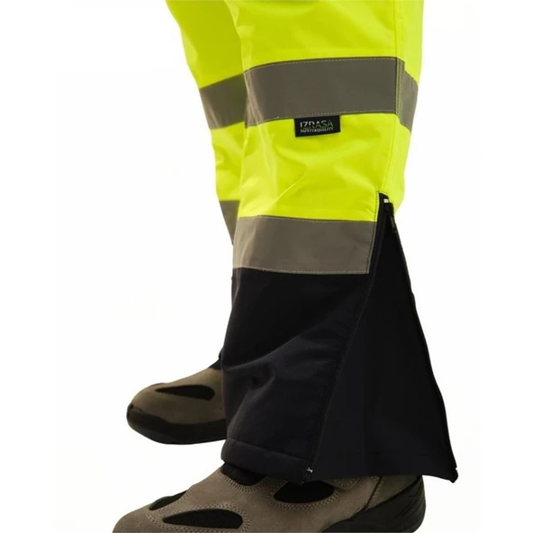 ProLine 300D Oxford Cift Renkli Reflektörlü Pantolon Sarı - 3