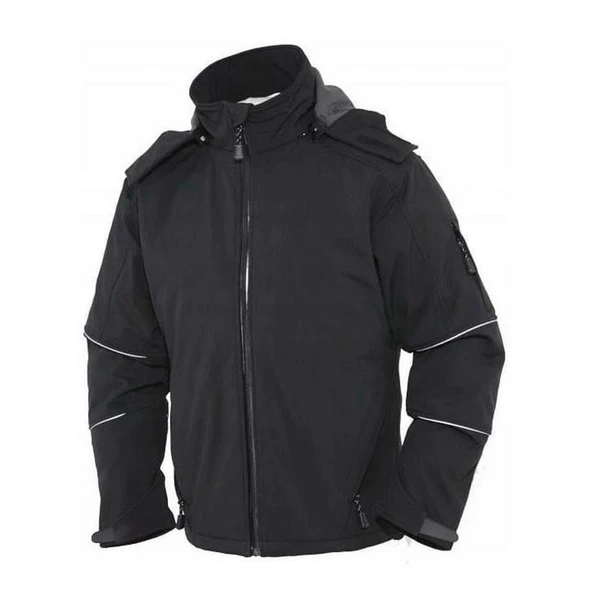 Softshell İş Montu Su Geçirmez Ceket Siyah - 3