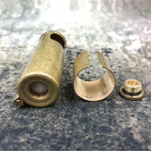 Vintage Benzinli Fişek Görünüm Muhtar Çakmağı - Resim 6