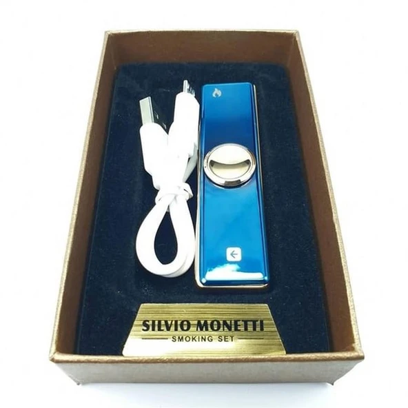 Çarklı Usb Sm680 Şarjlı Elektronik Çakmak Renkli - Resim 8