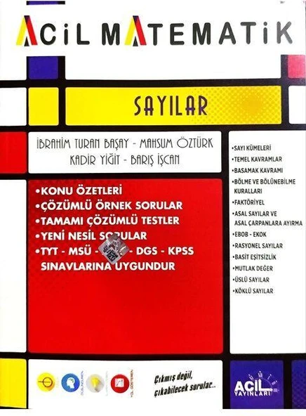 Acil Yayınları TYT Acil Matematik Sayılar - 2
