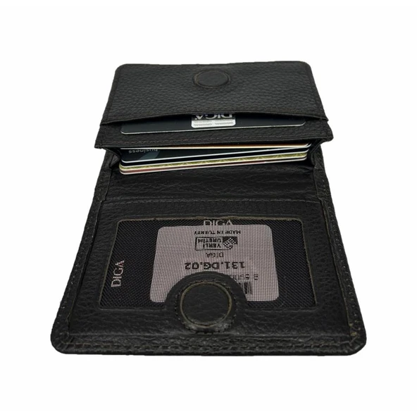 Diga 131 Hakiki Deri Kartlık Cüzdan Kahve - Resim 9