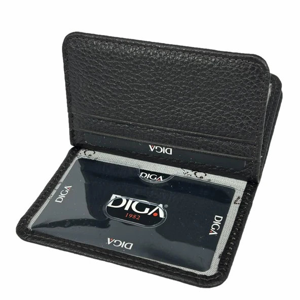 Diga 1169 Hakiki Deri Minimal Kartlık Kahve - 2