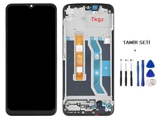 Tkgz - Oppo Realme C55 Uyumlu Lcd Ekran Dokunmatik Orijinal ÇITALI + TAMİR SETİ ürün görseli 1