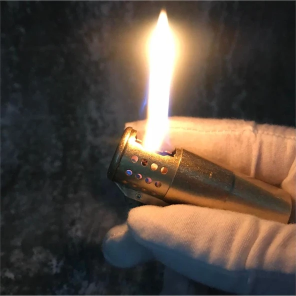 Vintage Benzinli Fişek Görünüm Muhtar Çakmağı - Resim 9