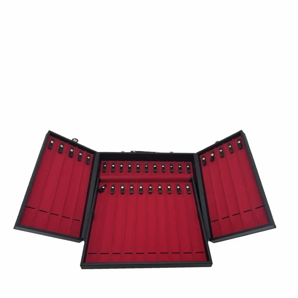 Kuyumcu Tespih Takı Taşıma Ve Saklama Çantası 31'li Siyah - Resim 6