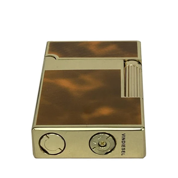 Vindiesel Dupont Tarz Gazlı Çakmak Turuncu - Resim 8