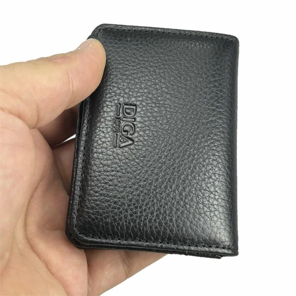 Diga 131 Hakiki Deri Kartlık Cüzdan Lacivert - Resim 6