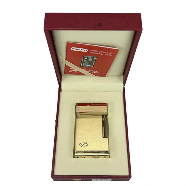 Vindiesel Dupont Tarz Gazlı Çakmak Altın - Resim 3