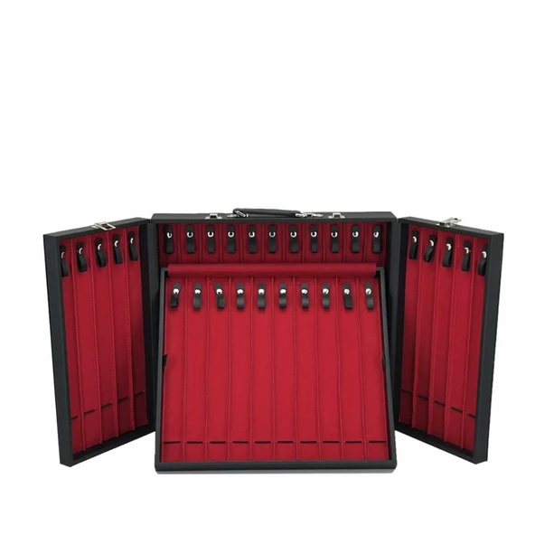 Kuyumcu Tespih Takı Taşıma Ve Saklama Çantası 31'li Siyah ürün görseli 1