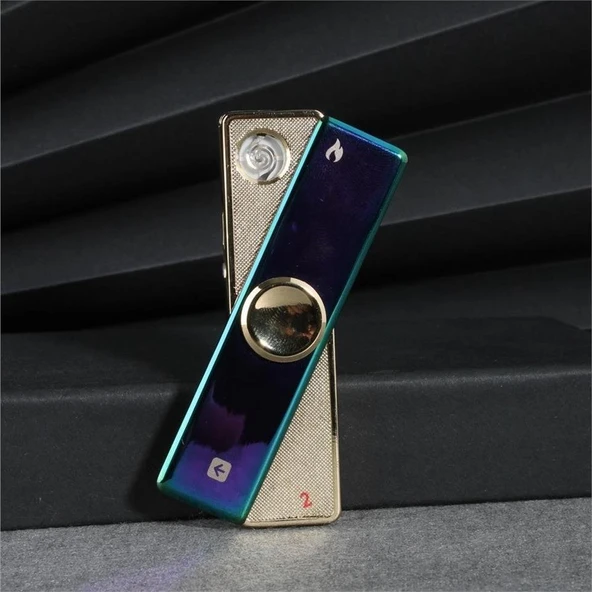 Çarklı Usb Sm680 Şarjlı Elektronik Çakmak Renkli ürün görseli 1