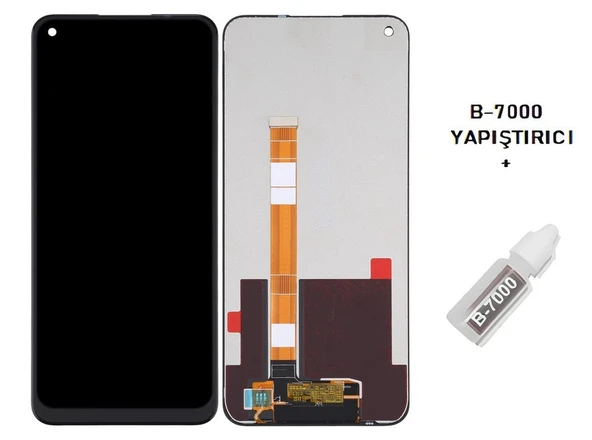 Tkgz - Oppo Realme C17 Uyumlu Lcd Ekran Dokunmatik Orijinal +B-7000