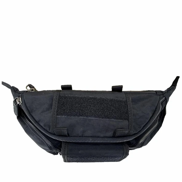 Taktikal Kampçı Outdoor Molle Bel Çantası Siyah - 3