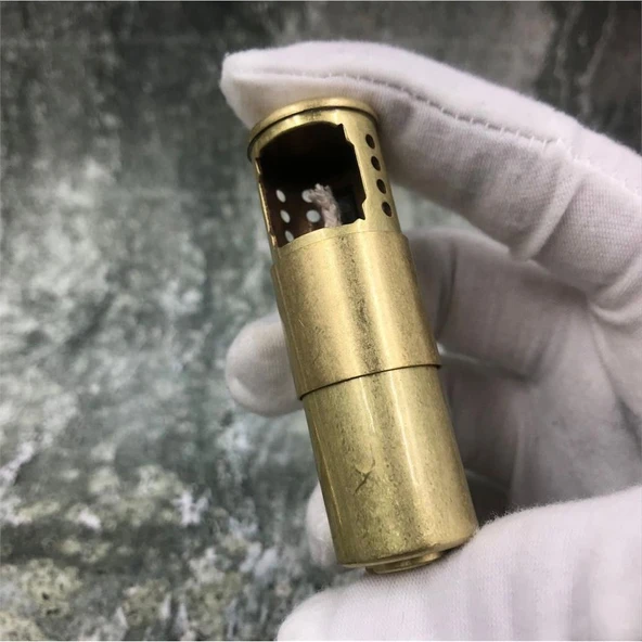 Vintage Benzinli Fişek Görünüm Muhtar Çakmağı - Resim 8