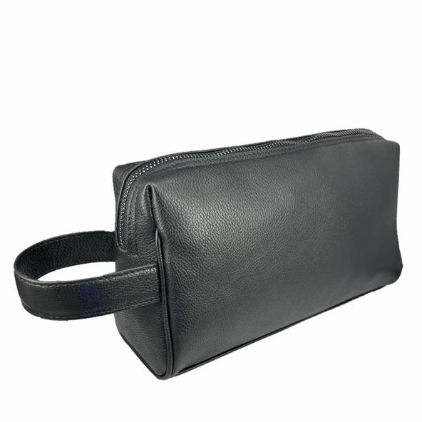Hakiki Deri CA250 Dopp Kit El Çantası Siyah - 6