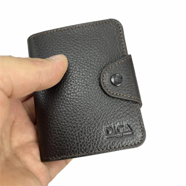 Diga 110 Hakiki Deri Kartlık Cüzdan Kahve - 5