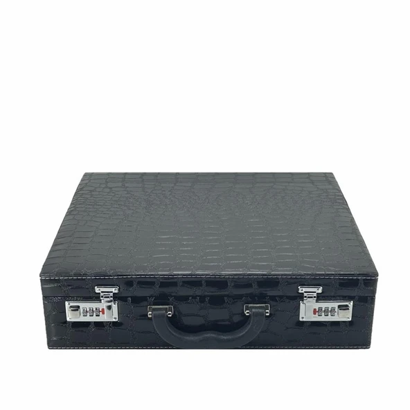 Kuyumcu Tespih Takı Taşıma Ve Saklama Çantası 44'lü Siyah - Resim 4