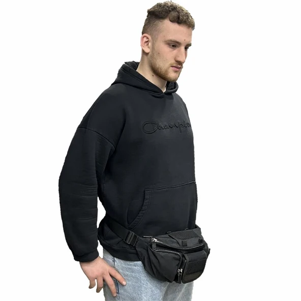 Taktikal Kampçı Outdoor Molle Bel Çantası Siyah - 10