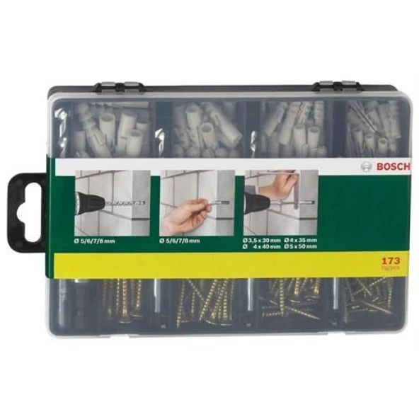 Bosch 173 Parça Sabitleme Seti - 2607019511 - 3