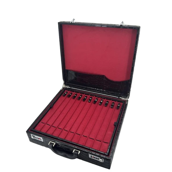 Kuyumcu Tespih Takı Taşıma Ve Saklama Çantası 44'lü Siyah - Resim 3