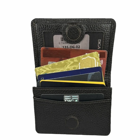 Diga 131 Hakiki Deri Kartlık Cüzdan Kahve ürün görseli 1