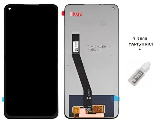 Tkgz - Xiaomi Redmi NOTE 9 Uyumlu Lcd Ekran Dokunmatik Orijinal + B-7000